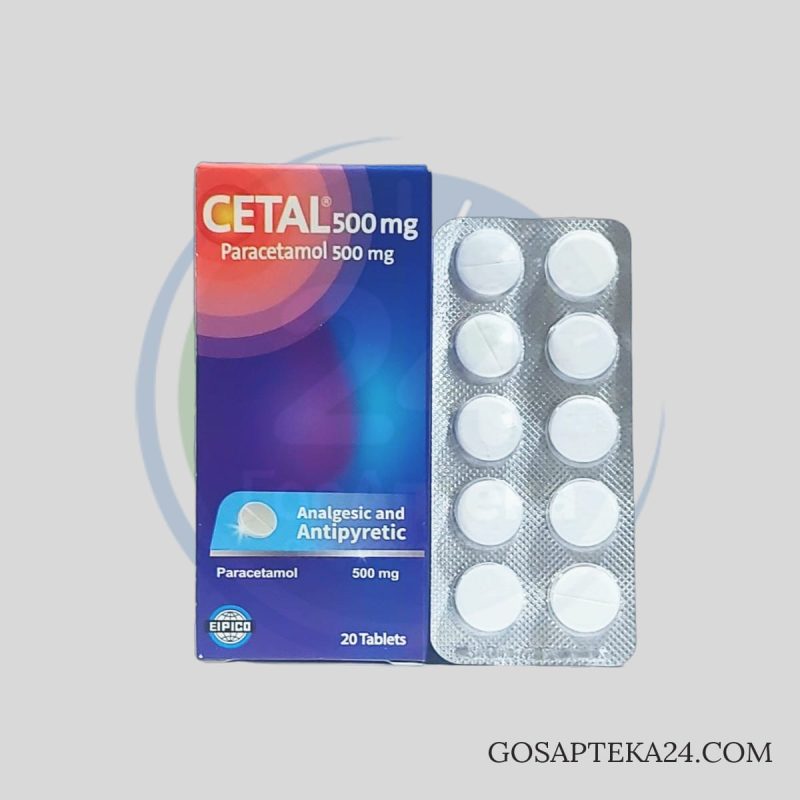 Сетал - Парацетамол 500 мг 20 таблеток