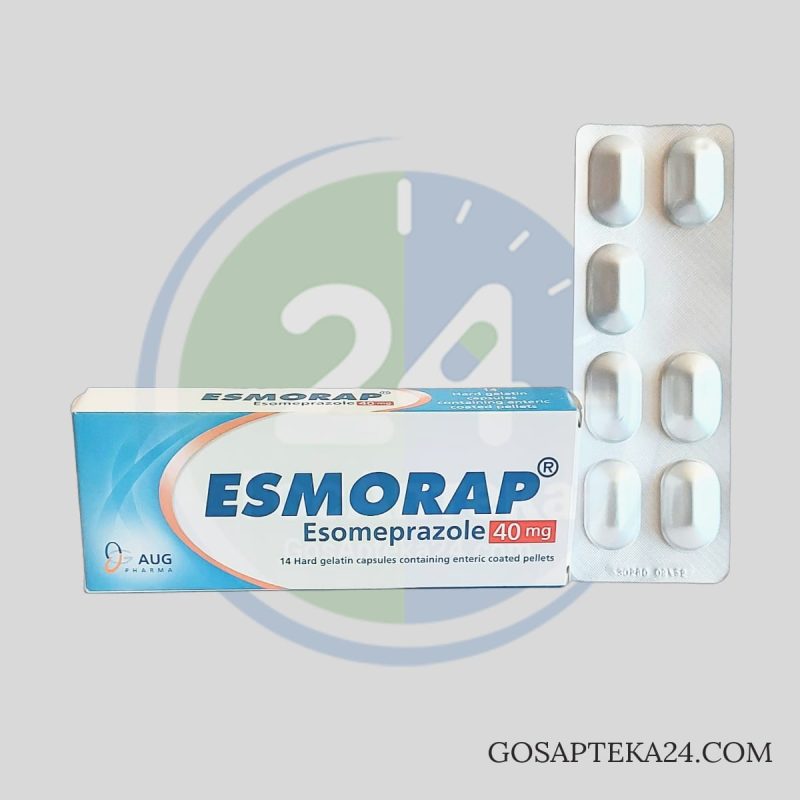 ЭСМОРАП - Эзомепразол 40 мг 14 капсул