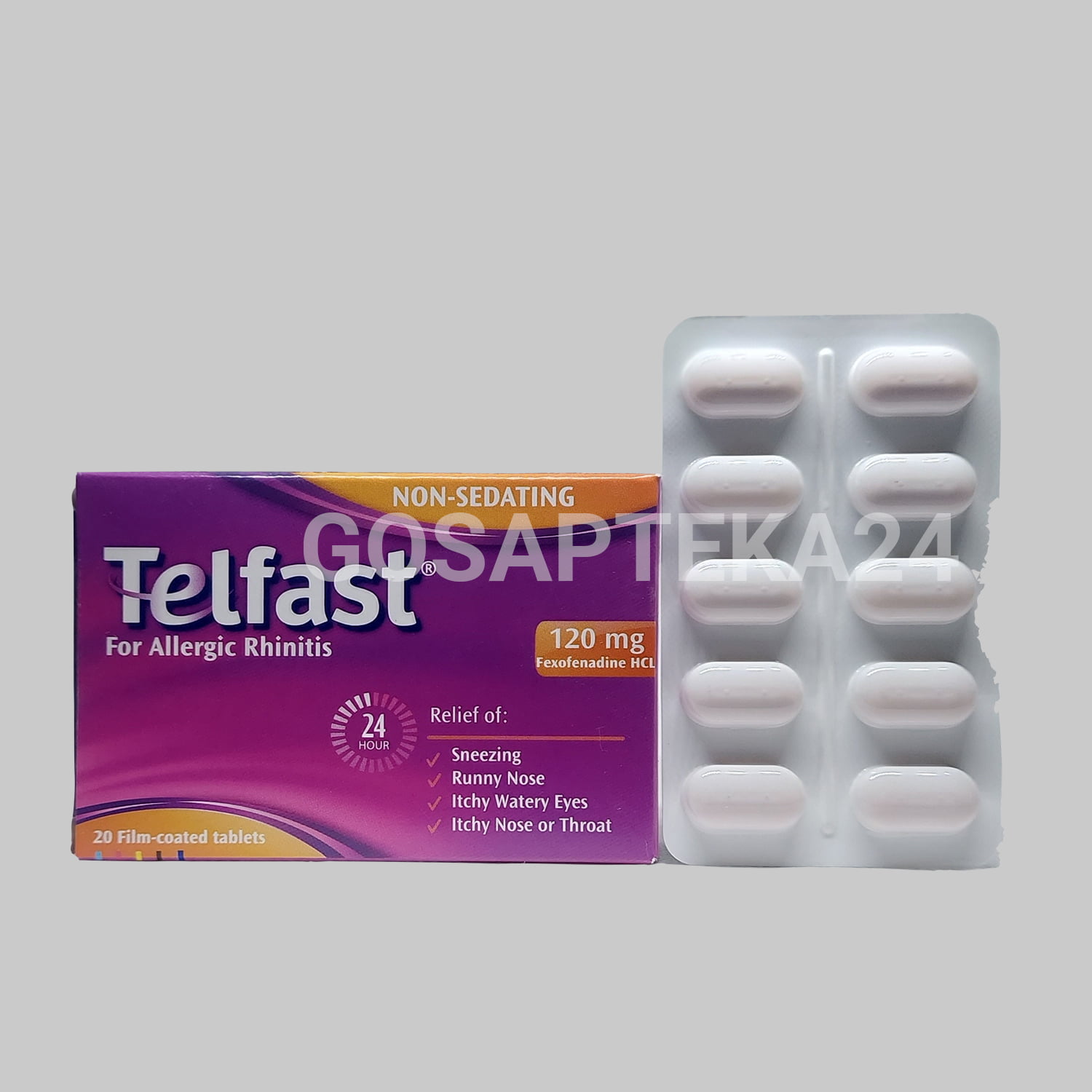 Телфаст 120 мг 20 таблеток - ГосАптека24