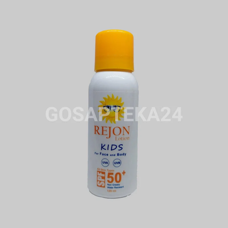 Режон Детский солнцезащитный лосьон для лица и тела SPF 50+, 120 мл