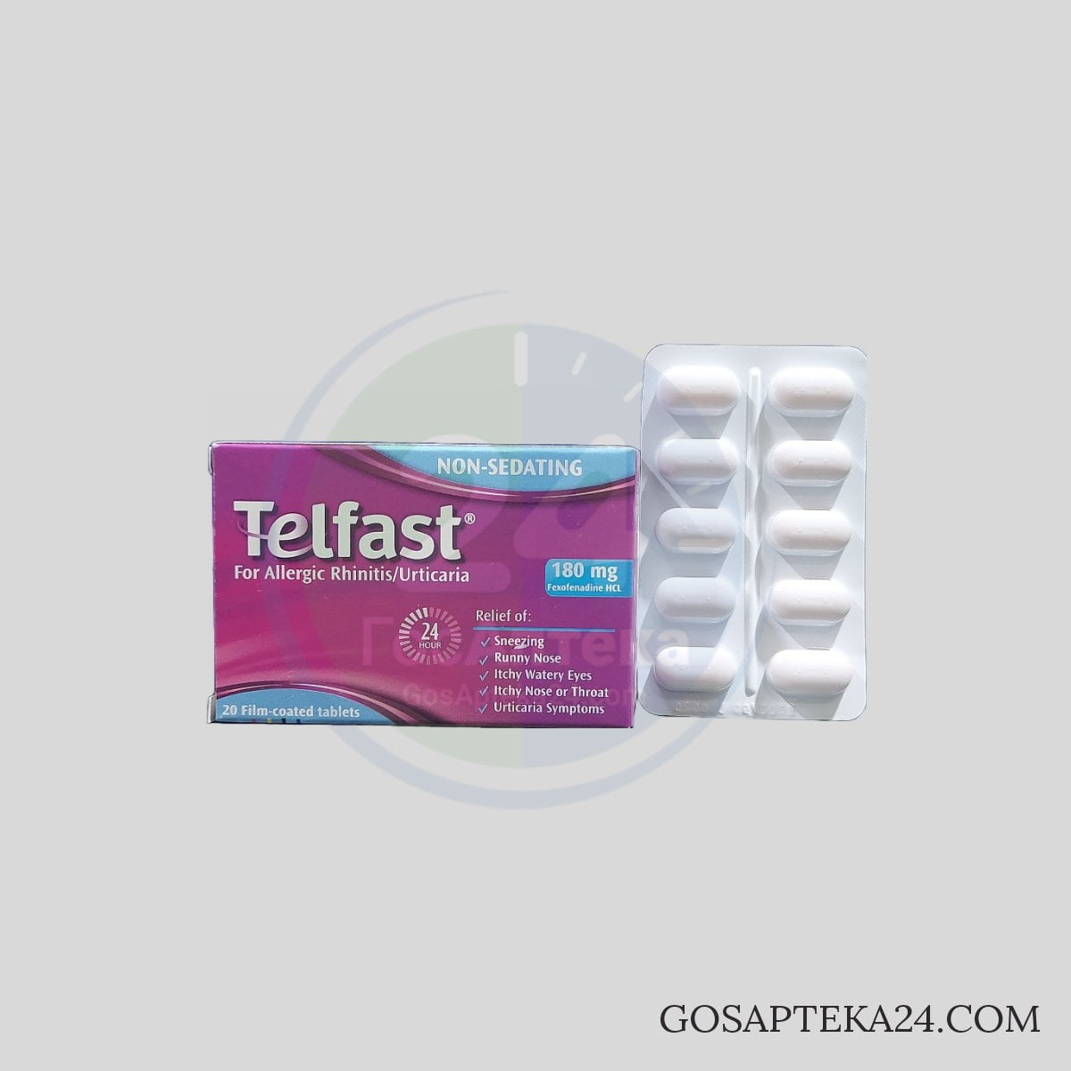 Телфаст 180 мг 20 таблеток - ГосАптека24