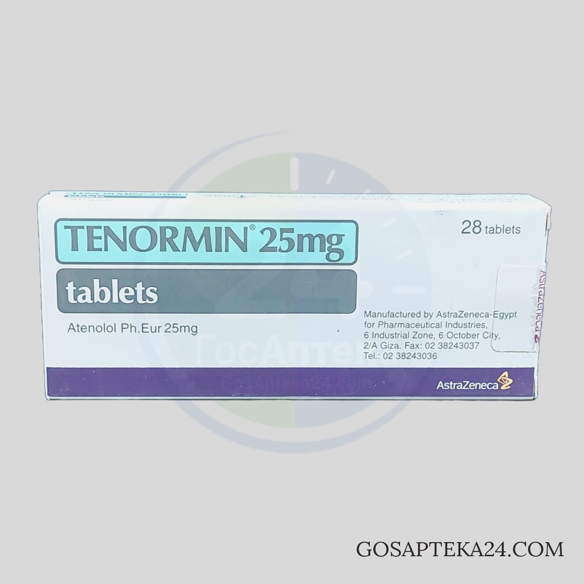 Тенормин - Атенолол 25 мг 28 таблеток - ГосАптека24