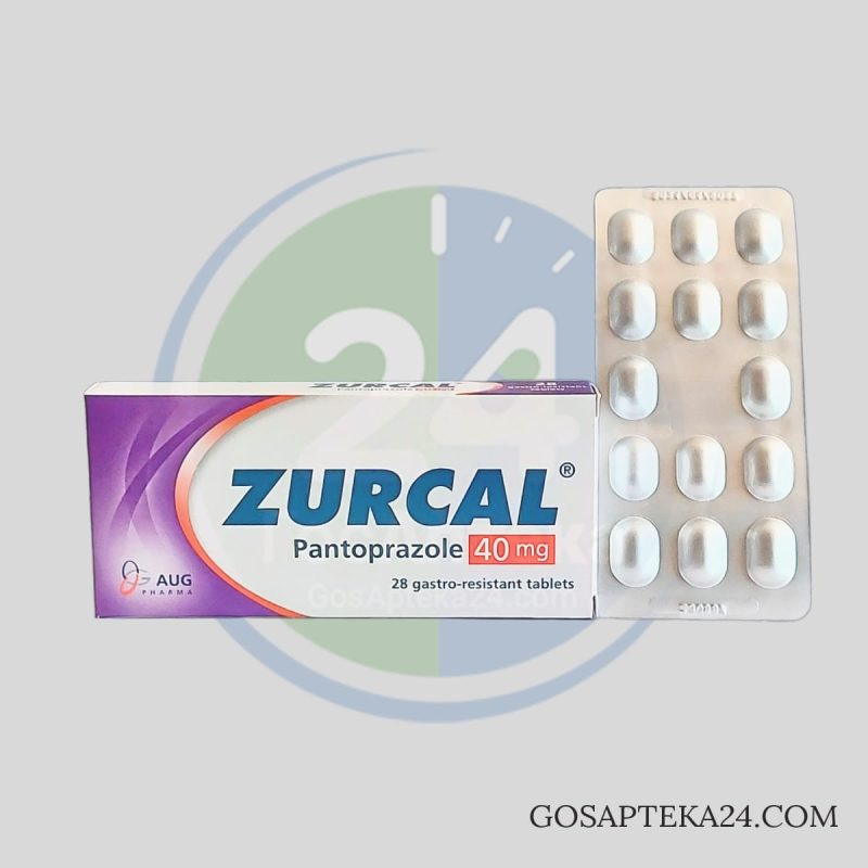 Зуркал - Пантопразол 40 мг 28 таблеток